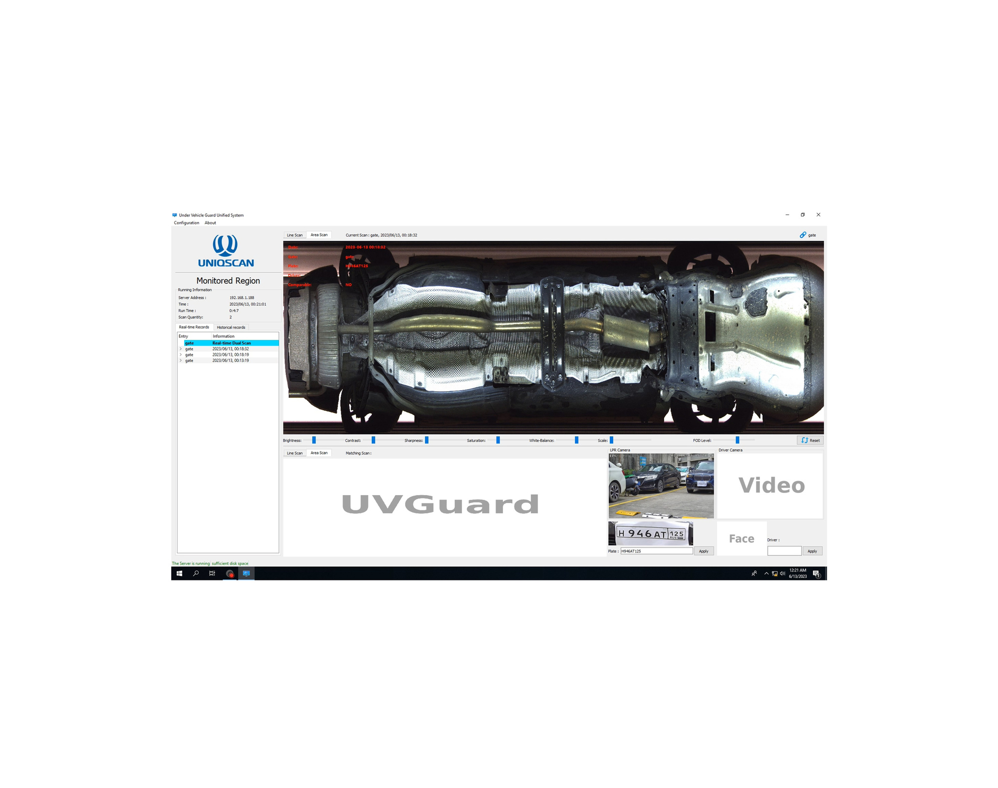 Sistema de vigilancia subvehicular: UV300-F 3